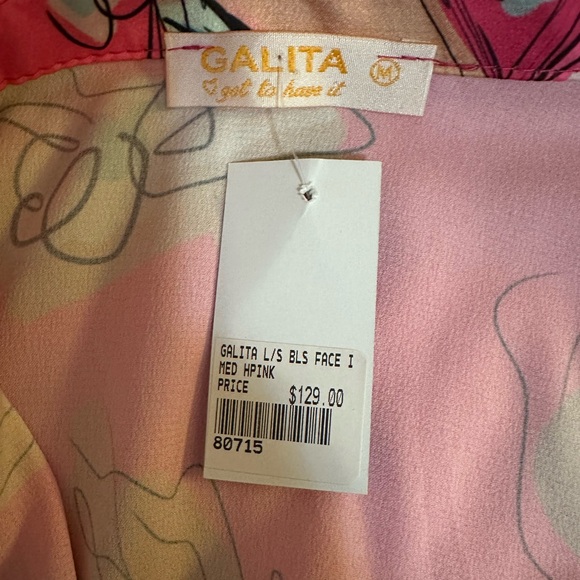 Galita Multi colour button down shirt. Size M - Picture 5 of 7